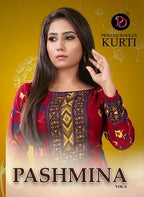Poorvi Pashmina 1 Printed Pashmina Long Kurti Collection