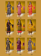 Poorvi Pashmina 2 Printed Pashmina Long Kurti Collection