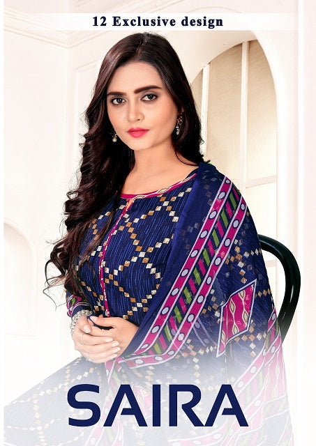 Saira 1 Casual Wear Synthetic Printed Cotton Collection
