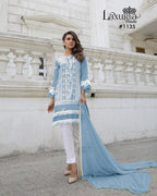 Luxury pret Collection 1135 Western Style Top With Bottom