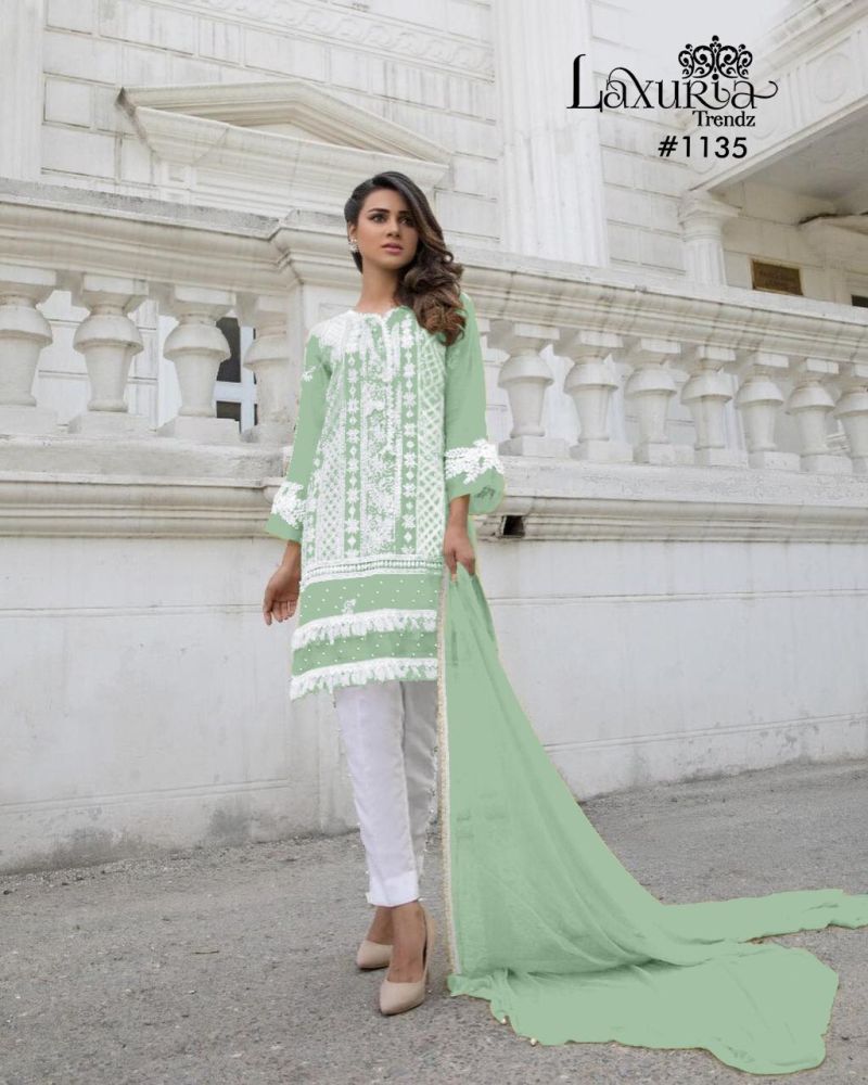 Luxury pret Collection 1135 Western Style Top With Bottom