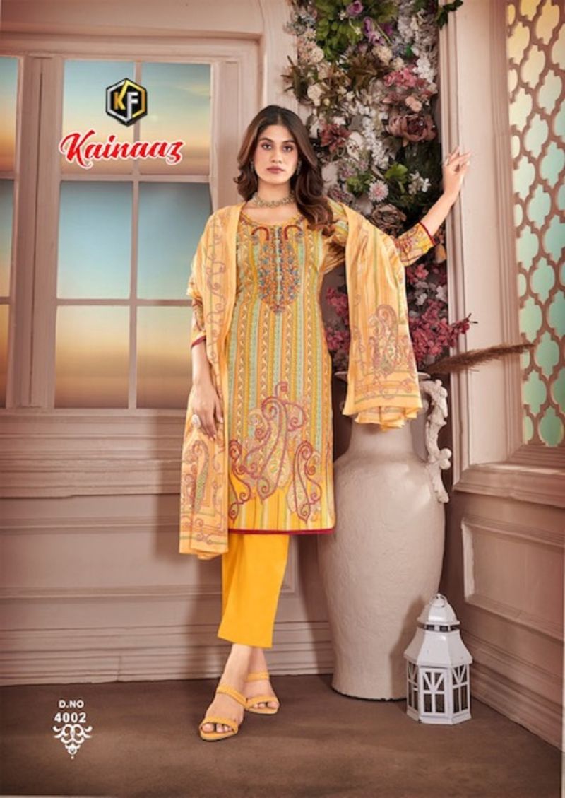 Keval Kainaaz Luxury Vol 4 Rich Embroidery Dress Material