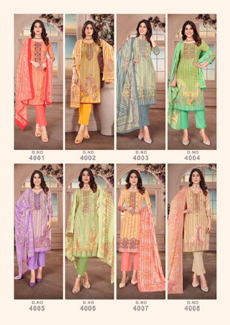 Keval Kainaaz Luxury Vol 4 Rich Embroidery Dress Material