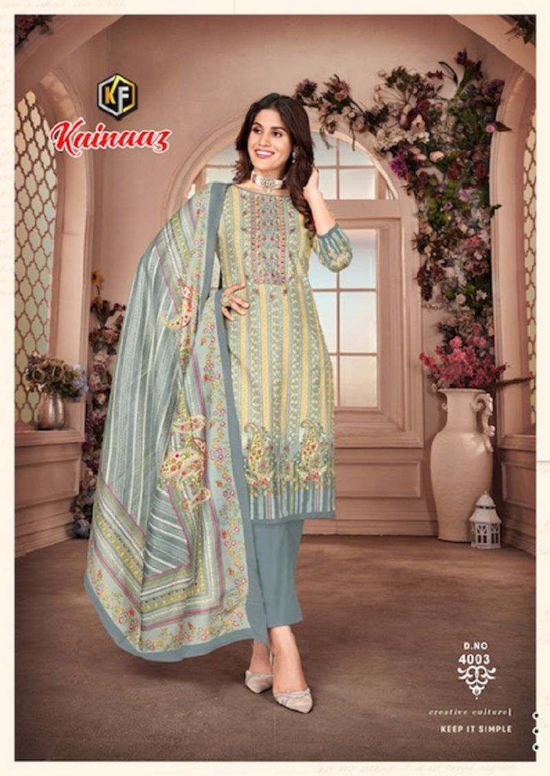 Keval Kainaaz Luxury Vol 4 Rich Embroidery Dress Material