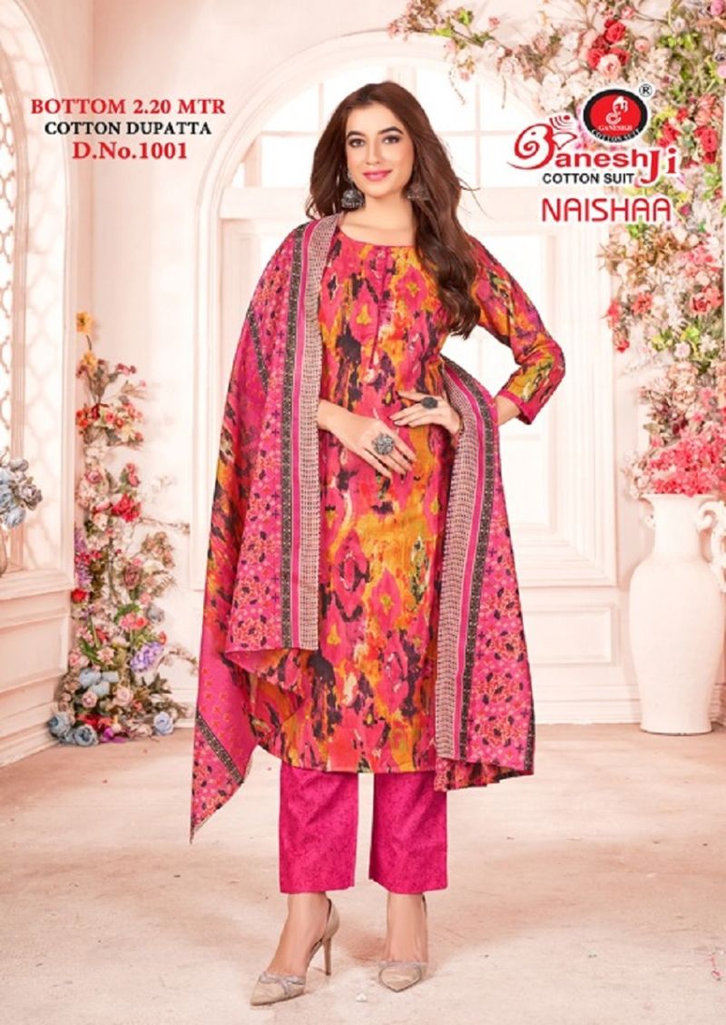 Ganeshji Naishaa Vol 1 Heavy Cotton Dress Material