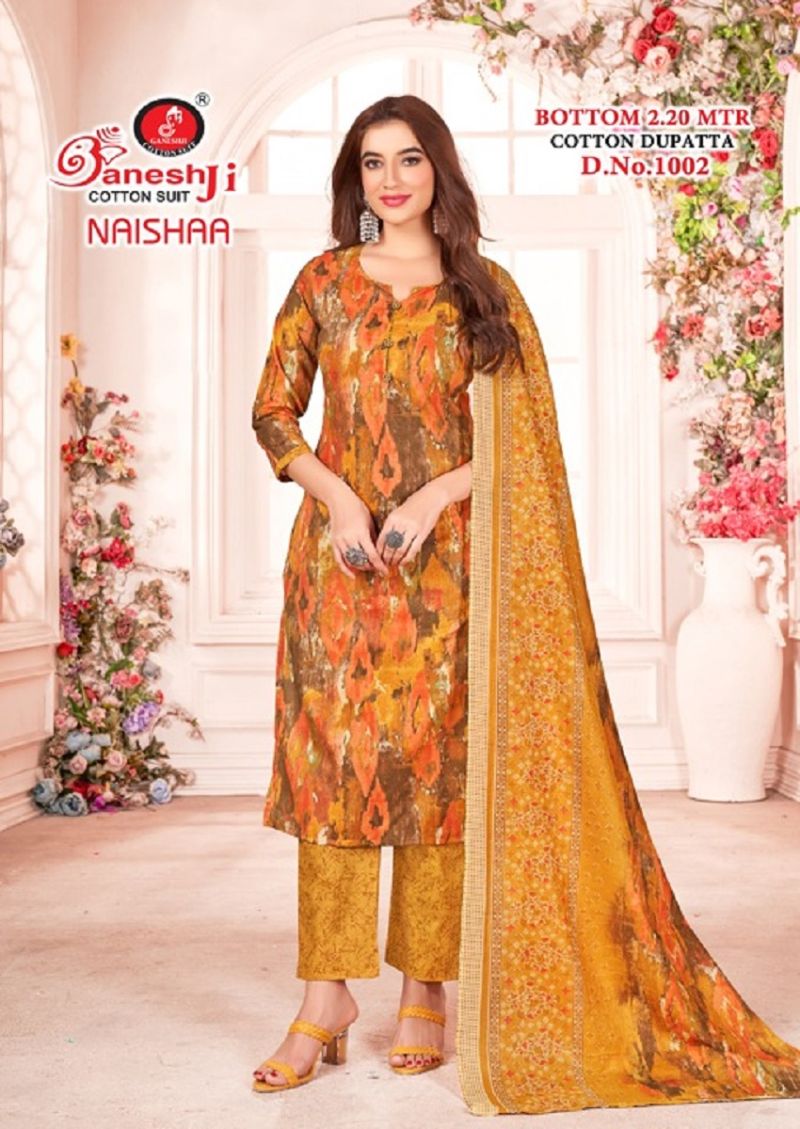 Ganeshji Naishaa Vol 1 Heavy Cotton Dress Material