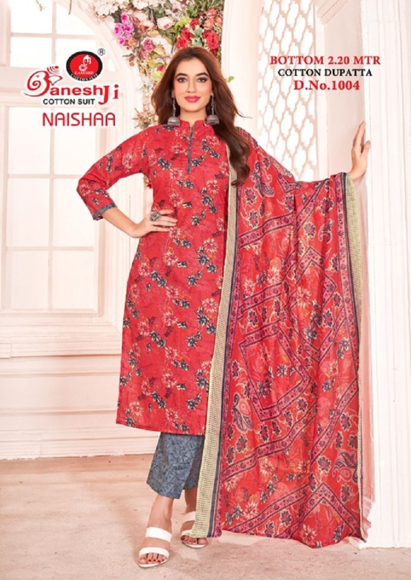 Ganeshji Naishaa Vol 1 Heavy Cotton Dress Material