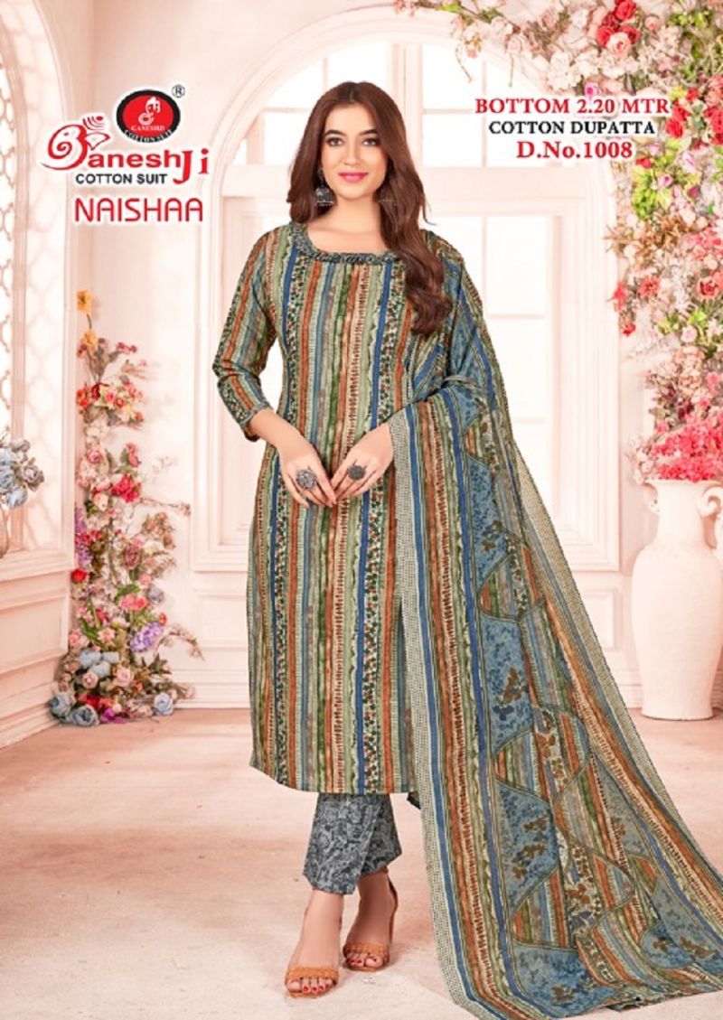 Ganeshji Naishaa Vol 1 Heavy Cotton Dress Material