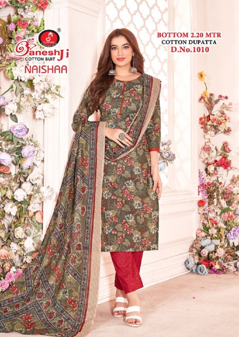 Ganeshji Naishaa Vol 1 Heavy Cotton Dress Material