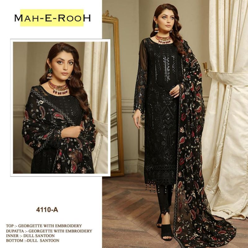 Mah E Rooh 4110 Embroidery Sequence Salwar Kameez Collection