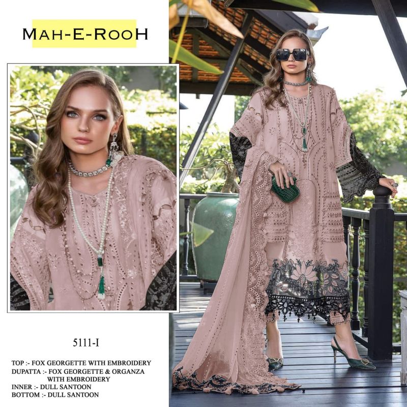 Mah E Rooh 5111 Heavy Faux Georgette Pakistani Suits