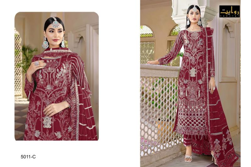 Rawayat Elan Colors Vol 10 Faux Georgette Pakistani Salwar Suit