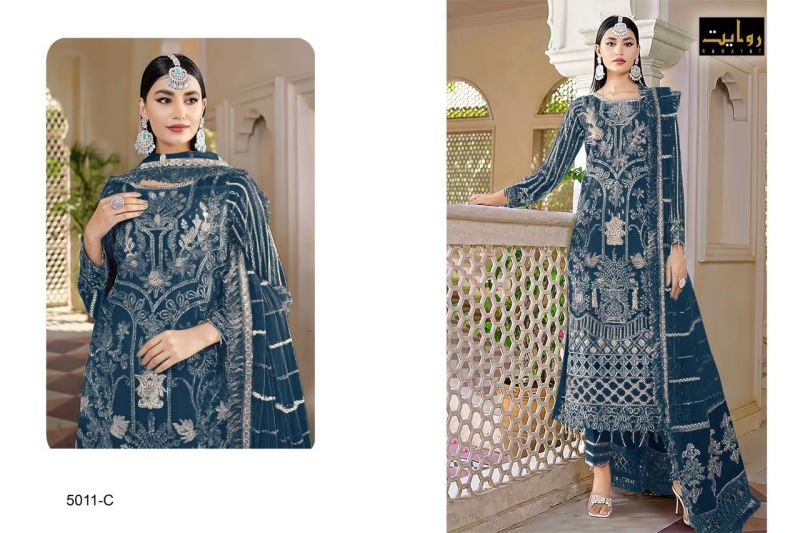 Rawayat Elan Colors Vol 10 Faux Georgette Pakistani Salwar Suit