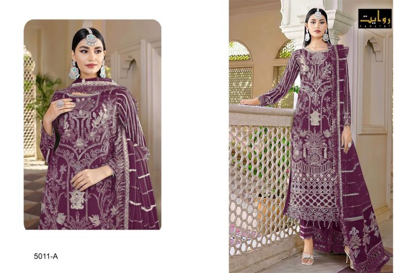 Rawayat Elan Colors Vol 10 Faux Georgette Pakistani Salwar Suit