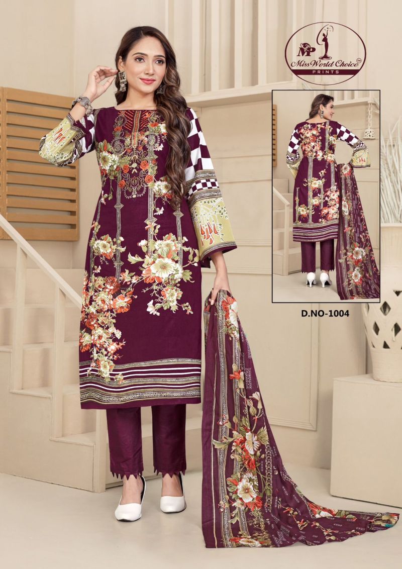 Miss World Choice Mahenoor Exclusive Heavy Dress Material
