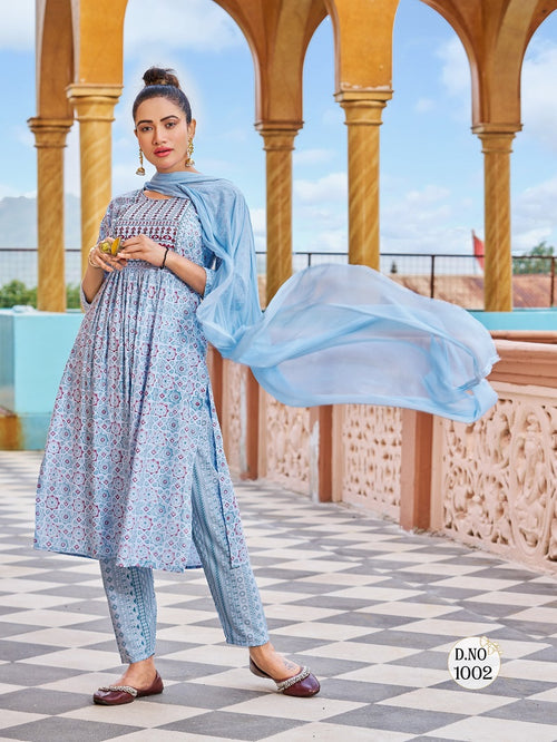 Blue Hills Senorita Vol 20 Rayon Kurti With Dupatta Collection