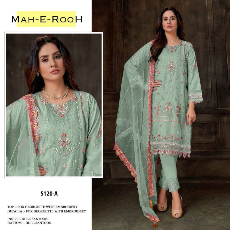 Mah E Rooh 5120 Faux Georgette Pakistani Suit
