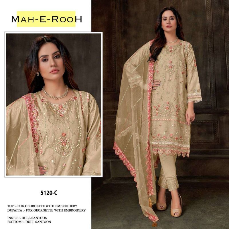Mah E Rooh 5120 Faux Georgette Pakistani Suit