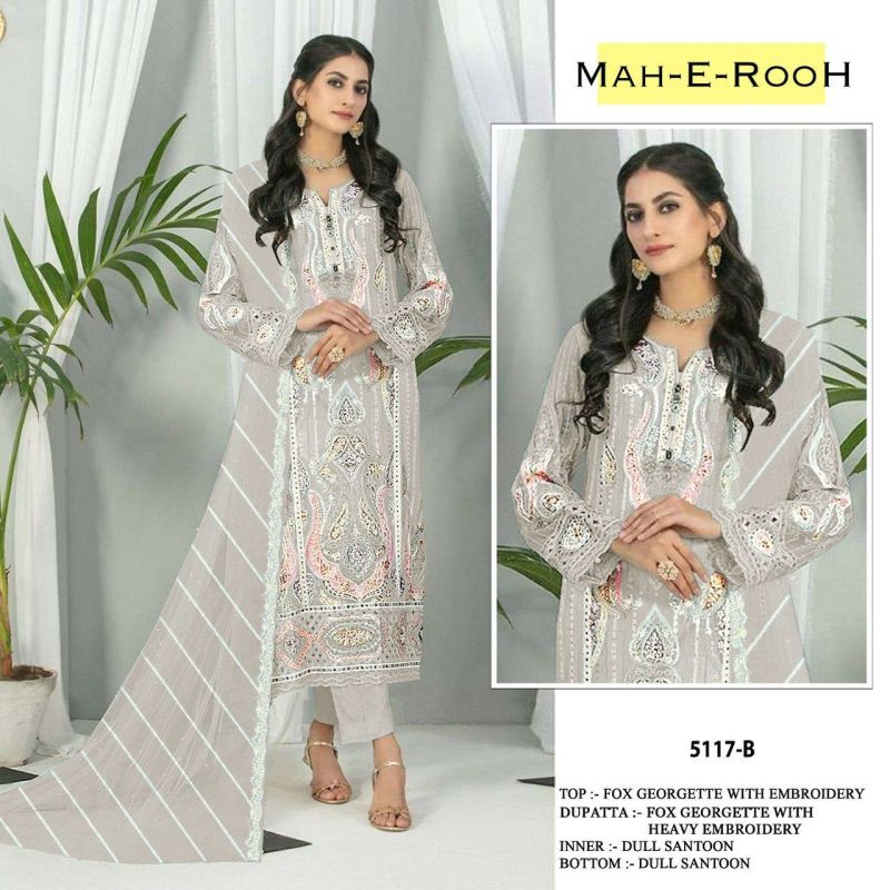 Mah E Rooh 5117 A To G Faux Georgette Salwar Suit