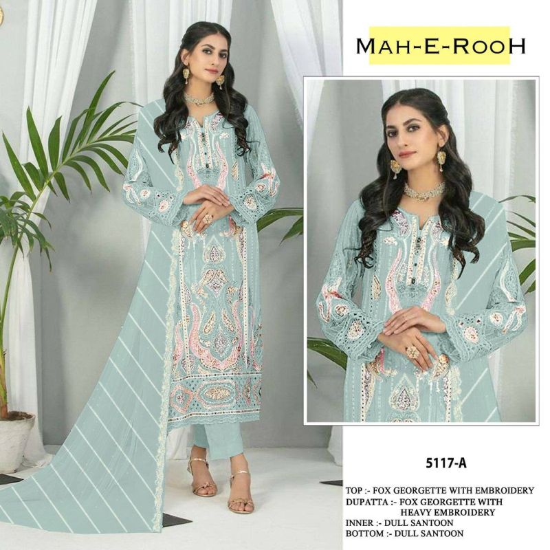 Mah E Rooh 5117 A To G Faux Georgette Salwar Suit