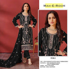 Mah E Rooh 5122 F to J Faux Georgette Embroidery Salwar Suit