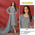 Mah E Rooh 5122 F to J Faux Georgette Embroidery Salwar Suit