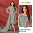 Mah E Rooh 5122 A to E Organza Embroidery Salwar Suit