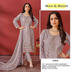 Mah E Rooh 5122 A to E Organza Embroidery Salwar Suit