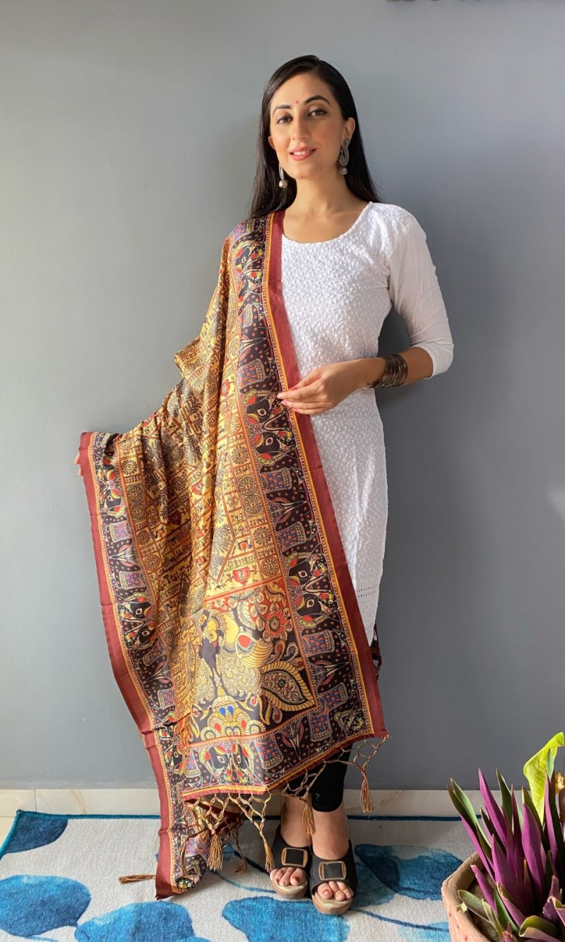 Aasam Silk Fancy Printed Dupatta Collection