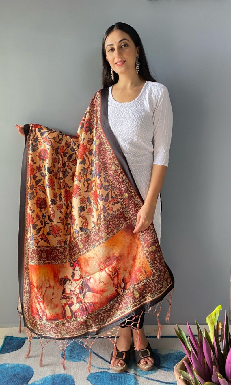 Aasam Silk Fancy Printed Dupatta Collection