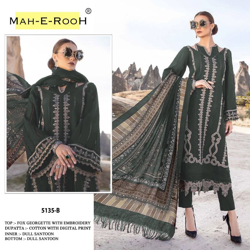 Mah E Rooh 5135 A to F Georgette Salwar Suit Collection