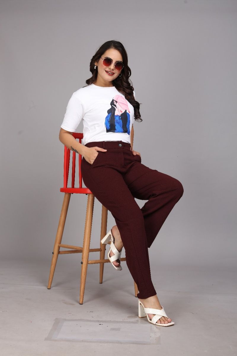 4 Way Lycra Bottom 127 Stylist Comfort Pant Collection