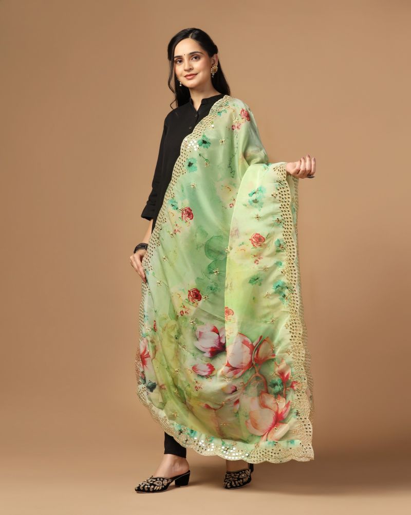 Mirror Organza Sequance Dupatta Collection