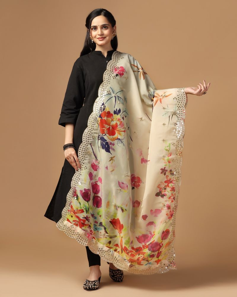Mirror Organza Sequance Dupatta Collection