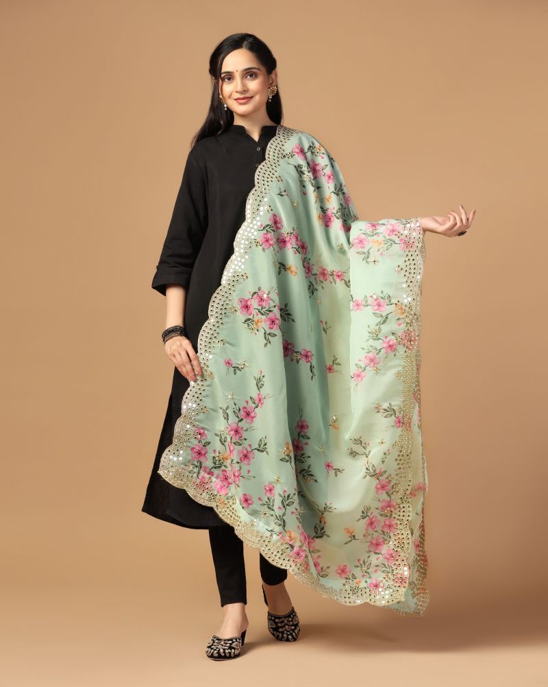 Mirror Organza Sequance Dupatta Collection