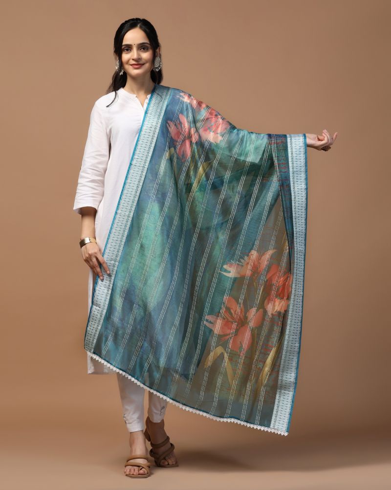 Organza Loom Crochet Dupatta Collection