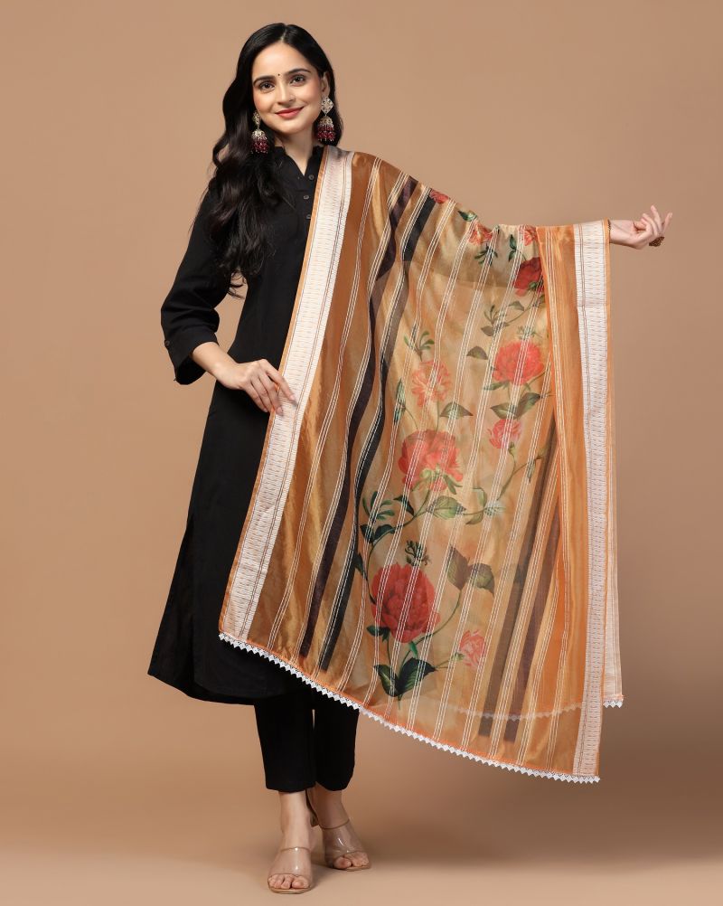 Organza Loom Crochet Dupatta Collection