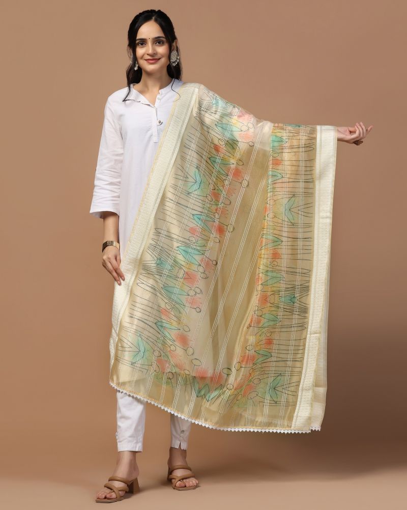 Organza Loom Crochet Dupatta Collection