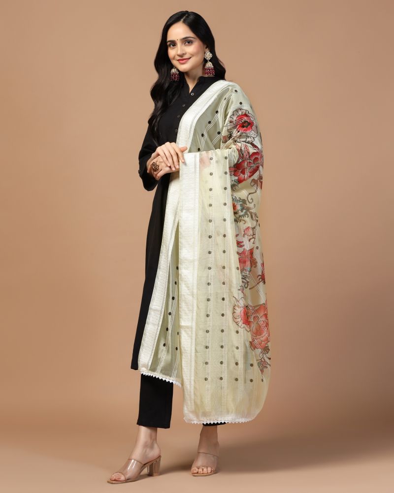 Organza Loom Crochet Dupatta Collection