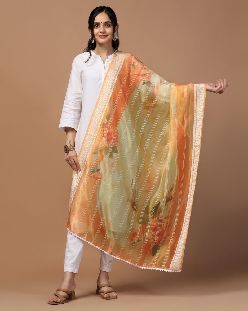 Organza Loom Crochet Dupatta Collection