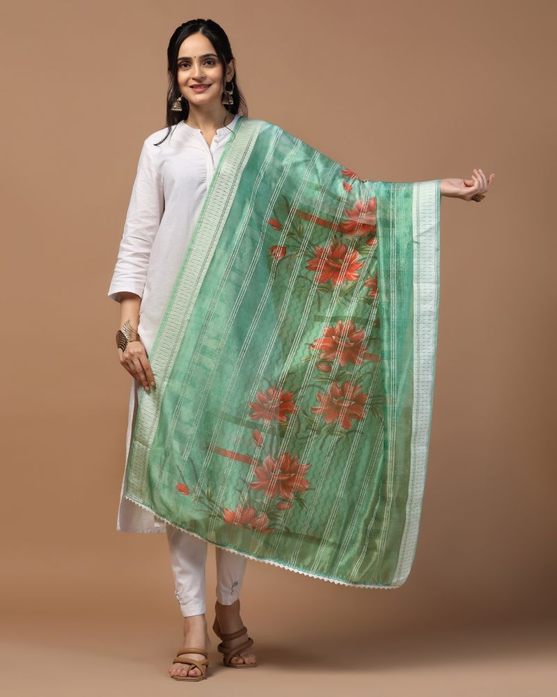 Organza Loom Crochet Dupatta Collection