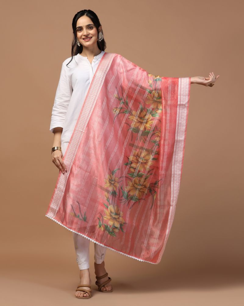 Organza Loom Crochet Dupatta Collection