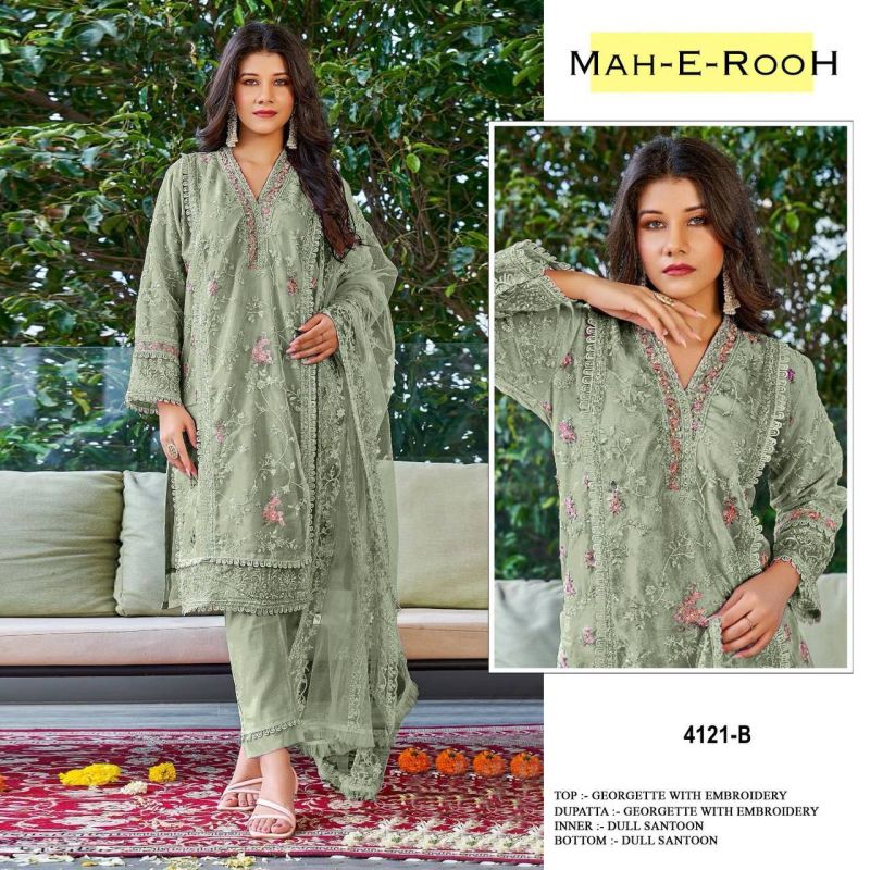 Mah E Rooh 4121 A To G Georgette Salwar Kameez Collection