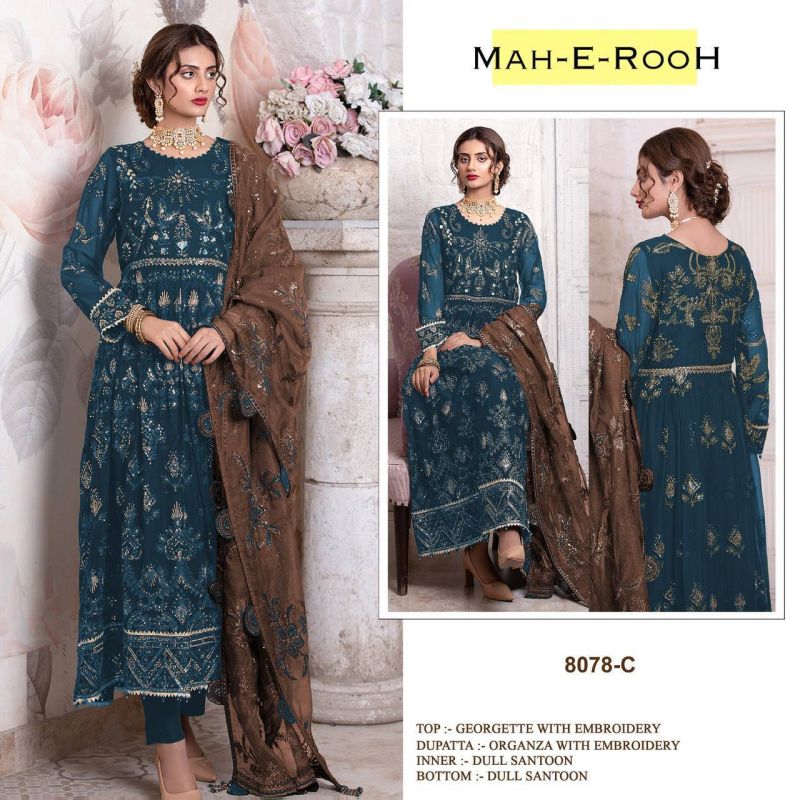 Mah E Rooh 8078 Georgette Salwar Kameez Collection