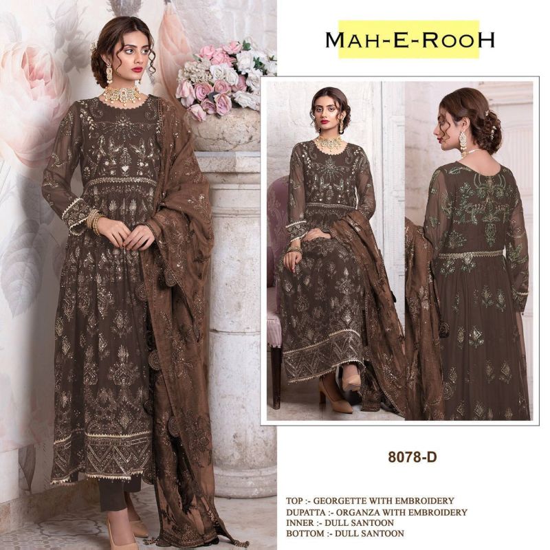 Mah E Rooh 8078 Georgette Salwar Kameez Collection
