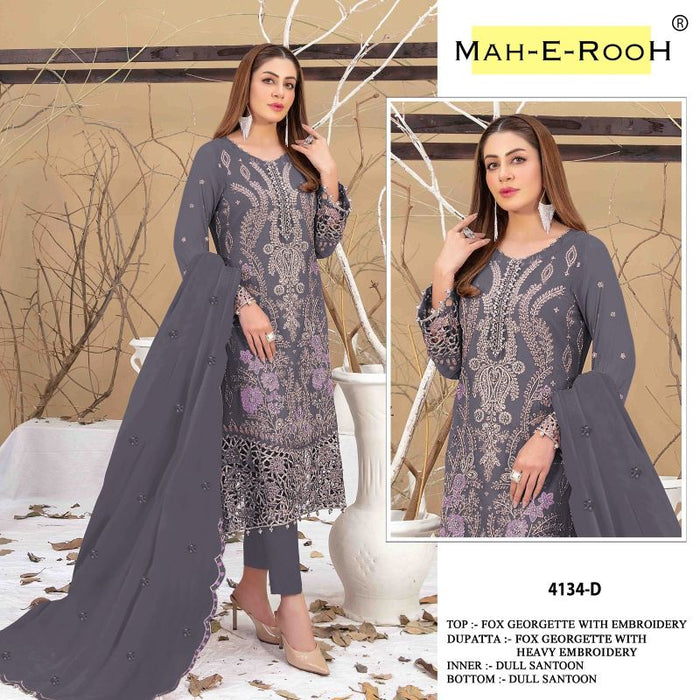 Mah E Rooh 4134 A To E Georgette Salwar Kameez Collection