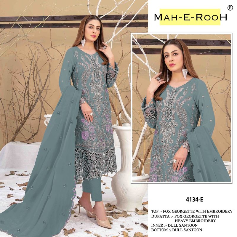 Mah E Rooh 4134 A To E Georgette Salwar Kameez Collection