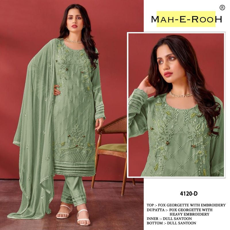 Mah E Rooh 4120 A To D Georgette Salwar Kameez Collection
