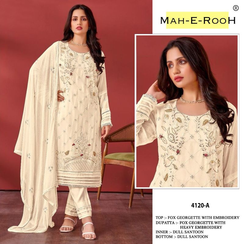 Mah E Rooh 4120 A To D Georgette Salwar Kameez Collection