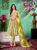 Krishna Pashmina Vol 2 Kurti Pant With Dupatta Collection